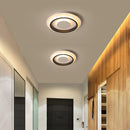 Geometric Iron Flush LED Ceiling Lights For Living Room