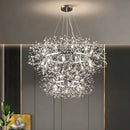 Modern Luxury Crystal Ring Chandelier for Living Room Dining Room