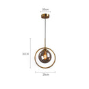 Light Luxury Glass Clear Bedroom Pendant Light