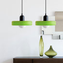 2 Heads Modern Bauhaus Stained Glass Pendant Lamp