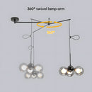 Nordic Minimalist Spherical Pendant Light, Adjustable Hanging Height