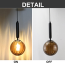 Colorful Glass Pendant Lights For Kitchen