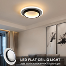 Acrylic LED Mini Ceiling Lights, black, 24cm, round, 3 Light Colors Changeable