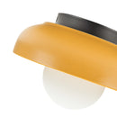 Minimalist Ceramic Stained Yellow Wall Light