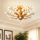 K9 Clear Crystal Chandelier Ceiling Light for Living Room