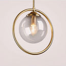 Light Luxury Glass Clear Bedroom Pendant Light