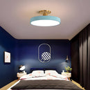 Modern Concise Circular LED Semi Flush Mount Ceiling Lights for Bedroom
