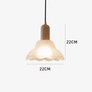 Retro Creative Glass Shade Pendant Light For Bedroom