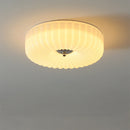 Vinatge Bauhaus Cream Glass Ceiling Light
