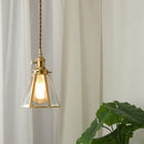 Modern Clear Metal Glass Pendant Light