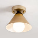 Modern Gold Flush Ceiling Light For Hallway