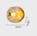 Contemporary Mini Clear Glass Wall Light