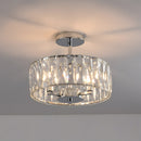 Crystal Semi Flush Mount Ceiling Light Fixture