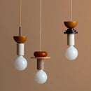 Design Colored Wood Blocks Pendant Light