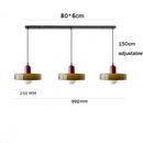 3 Heads Modern Art Decor Simple Glass Pendant Light