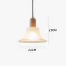 Retro Creative Glass Shade Pendant Light For Bedroom