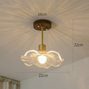 Flower Glass Hallway Ceiling Lighting