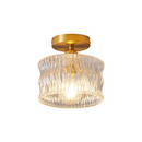 Vintage Crystal Clear Glass Ceiling Light Hallway