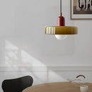2 Heads Modern Bauhaus Stained Glass Pendant Lamp