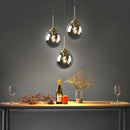 Industrial Glass Ball Pendant Light