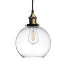Minimalist Style Black Glass Pendant Light