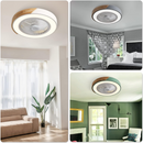 Modern Round Wood Ceiling Fans With LED Lights