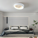 Modern Minimalism Iron White Design Ceiling Fan With Light