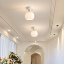 Cream Creative Corridor Aisle Glass Ceiling Light