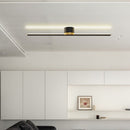 Stylish Sleek Iron Long LED Ceiling Lights For Living Room