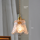 Flower Glass Clear Dining Room Pendant Light