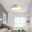 Modern Concise Circular LED Semi Flush Mount Ceiling Lights for Bedroom
