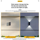 Outdoor Solar Lights Up and Down Modern Outdoor Wall Lights For Garden and Courtyard