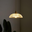 Vintage INS Glass Ribbed Pendant Light