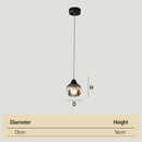 Modern Black Ribbed Glass Easy Fit Lamp Shade for Bedroom Living Room