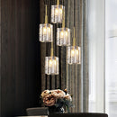 Romantic Shining Living Room Ambient Light Crystal Ceiling Hanging Lamps