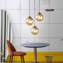 Industrial Glass Ball Pendant Light