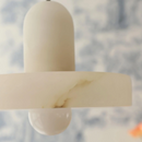 Simple White Marble Pendant Light For Living Room