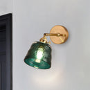 1-Bulb Adjustable Glass Wall Sconce