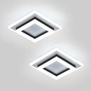 Set of 2 contemporary modern led ceiling lights for hallway