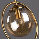 Light Luxury Glass Clear Bedroom Pendant Light