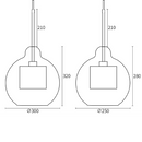 Modern Decor Chiswick Glass Pendant Light