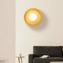 Minimalist Ceramic Stained Yellow Wall Light