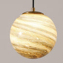 Creative Planet Glass Pendant Light For Bedroom