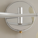Retro Capsule White Swing Arm Wall Lamp