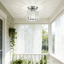 Semi Flush Mount Ceiling Lights, Modern Crystal Hallway Ceiling Lamp