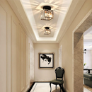Modern Simplicity Clear Striped Glass Shade Ceiling Light