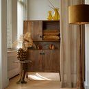 Floor lamp 25x135 cm JOVANY wood oil brown