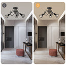3 Lights Industrial Stylish Iron Living Room Ceiling Lights