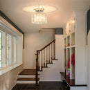 Crystal Semi Flush Mount Ceiling Lights for Living Room