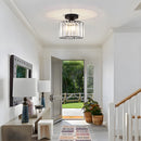 Set of 2 Crystal Ceiling Light for Hallway Living Room